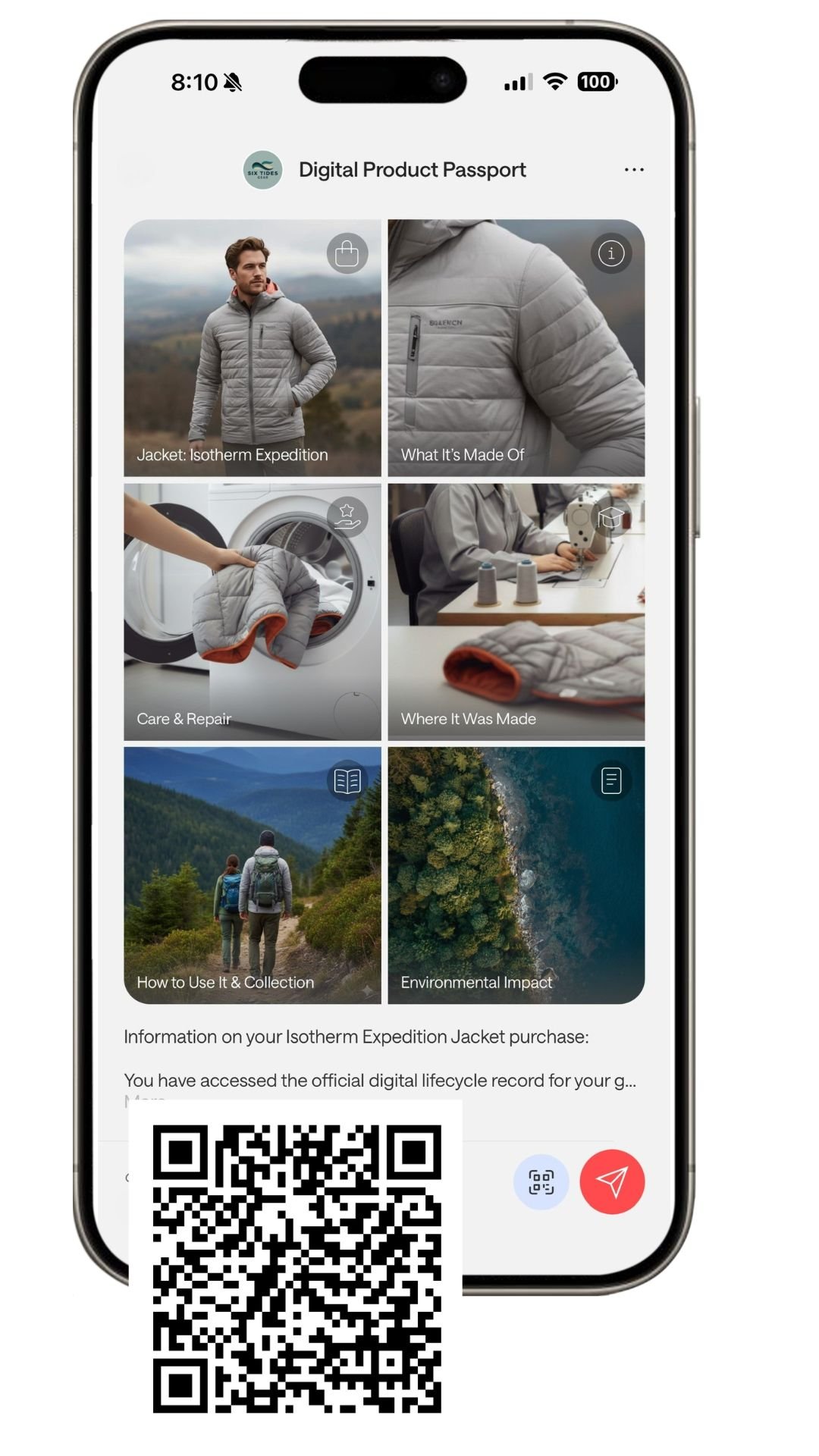 Hang tag phone example